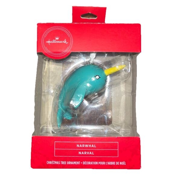 Hallmark Narwhal Whale Dolphin With Tusk Ornament Holiday Decoration Magic Cute - Picture 1 of 5